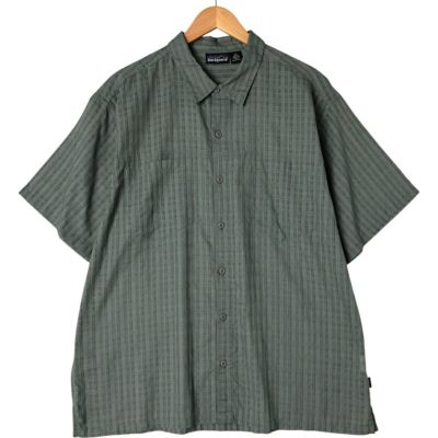 古着 90年代 パタゴニア Patagonia チェック柄 オープンカラー