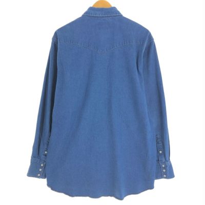 USA製 90年代 Wrangler ラングラー ストライプ 長袖 ウエスタン