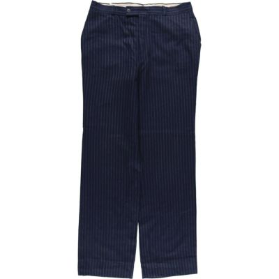 古着 イヴサンローラン Yves Saint Laurent ストライプ柄 ツータック