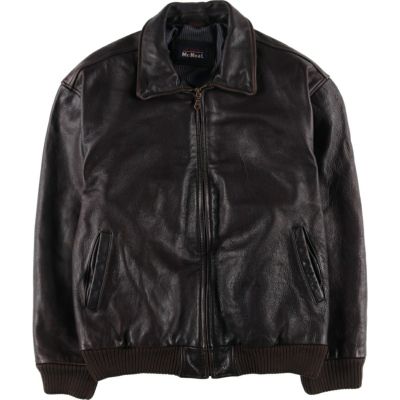 古着 TRAPPER 中綿入り レザージャケット メンズL相当 /eaa566350