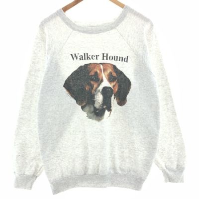 古着 90年代 70 WEST 犬柄 アニマル スウェットシャツ