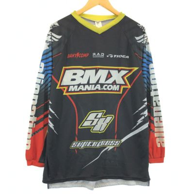 定番のお歳暮 古着 R.A.D BMX サイクリングジャージ Vネック ロングTシャツ ウェア