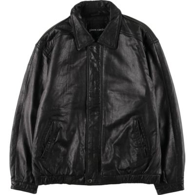 ピエールカルダン 革ジャン 古着 90s Pierre Cardin ピエールカルダン ”rum skin” レザー ドリズラー