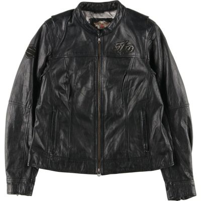 古着 ハーレーダビッドソン Harley-Davidson シングルライダースジャケット レディースS /eaa441671 【中古】  【240623】 ss2412_30 | 古着屋JAM（ジャム）