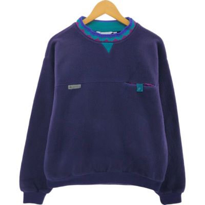 古着 90年代 コロンビア Columbia 白タグ ハーフジップ フリース