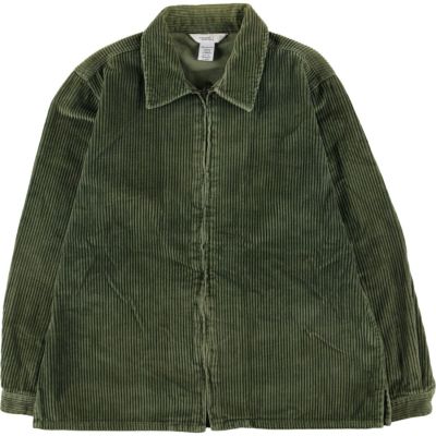 古着 CHADWICKS スタンドカラー 長袖 コーデュロイシャツ