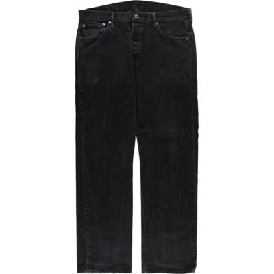 美品◎ LEVI’S 501 PREMIUM ブラック ストレートデニム w35 古着 リーバイス Levis 501 ブラックデニム ストレートデニム