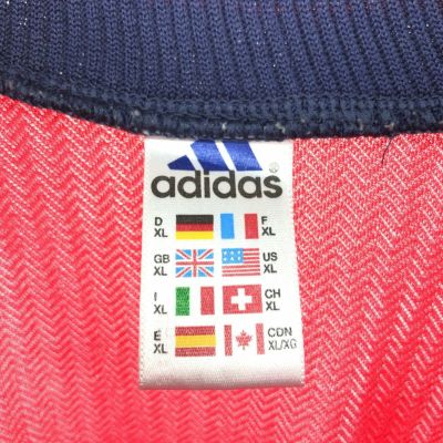 古着 90年代 アディダス adidas スペイン代表 Vネック サッカー