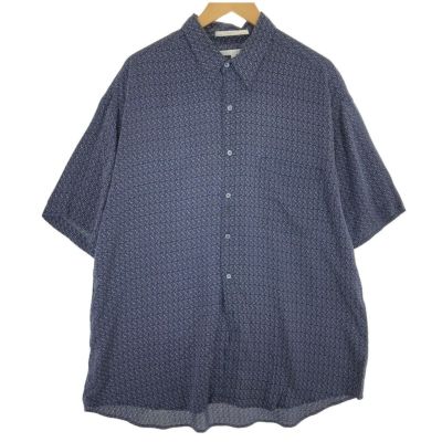 古着 オーバーサイズ Perry Ellis 半袖シャツ シルクシャツ 柄シャツ 古着通販】古着 オーバーサイズ Perry Ellis 半袖シャツ シルク