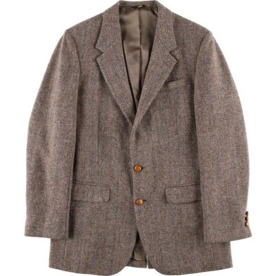 古着 ハリスツイード Harris Tweed ウールテーラードジャケット USA製