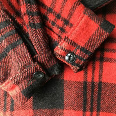 古着 40年代 チペワ CHIPPEWA チェック柄 ウールボックスシャツ メンズ