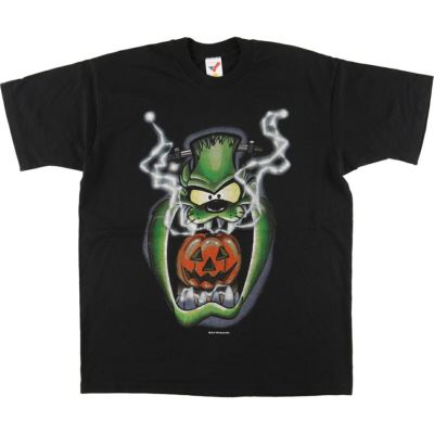 古着 90年代 ARTEX LOONEY TUNES ルーニーテューンズ タズマニアンデビル 大判プリント キャラクタープリントTシャツ USA製 メンズL ヴィンテージ /eaa432645 【中古】 【240624】