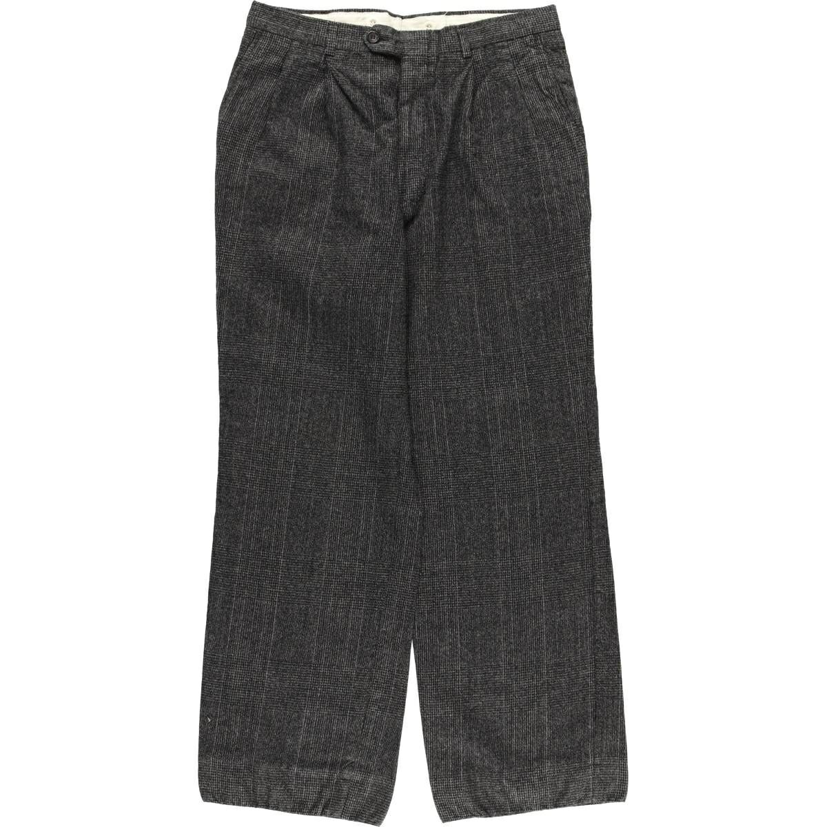 古着 80～90年代 SMOKEY JOE'S グレンチェック ツータック スラックス