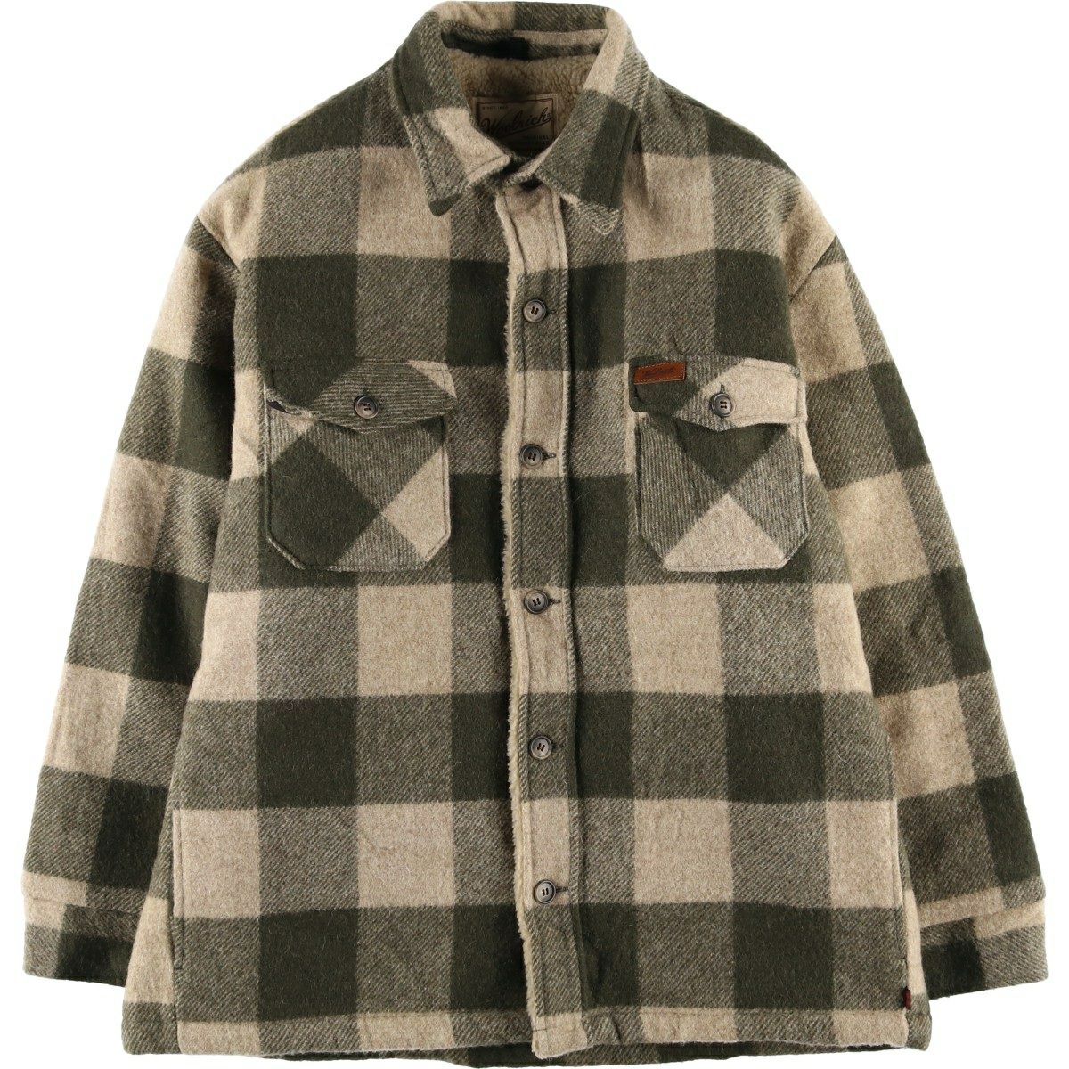 古着 00年代 ウールリッチ WOOLRICH バッファローチェック ウールボア