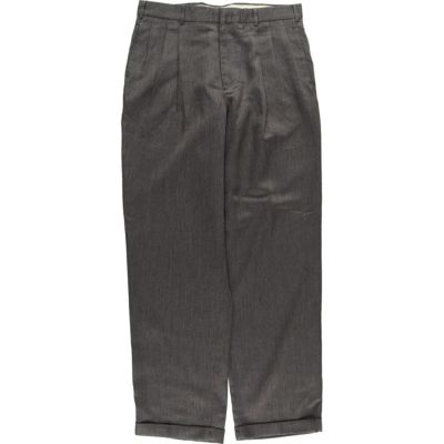 古着 PAZONI スリータック ウールパンツ スラックス イタリア製 メンズ