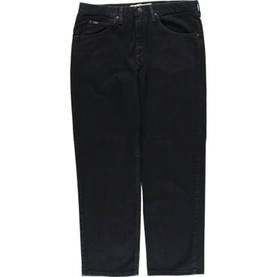 古着 リー Lee REGULAR FIT ブラックデニム ストレートデニム