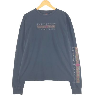 ハーレーダビッドソン　ロンT 00s ファイヤーパターン　トレーナー　長袖　XL 古着 ~00年代 ハーレーダビッドソン Harley-Davidson ファイヤー