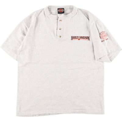 古着 COTTON DELUXE ナンバリング ヘンリーネックTシャツ メンズL ...