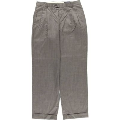 Brooks Brothers 千鳥格子柄 ウールパンツ スラックスツータック