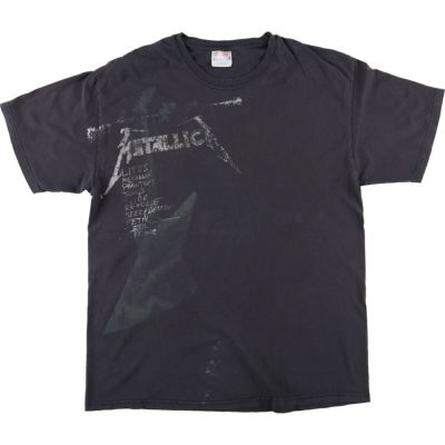 古着 ヘインズ Hanes METALLICA メタリカ 総柄 バンドTシャツ