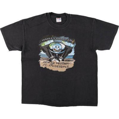 「希少」80s 90s ハーレー　ブルーフレイム　USA製　ヘインズボディ　無地 80,sヴィンテージU.S.A.製希少青タグHanes〉80年代U.S.A.製青
