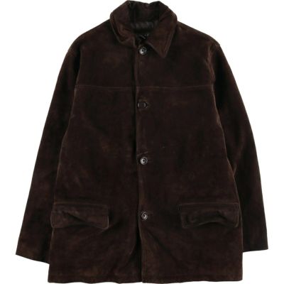 古着 バナナリパブリック BANANA REPUBLIC レザーカーコート メンズL