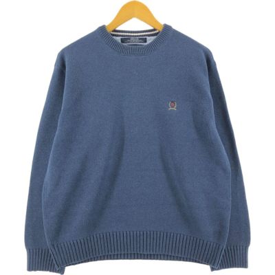 古着 トミーヒルフィガー TOMMY HILFIGER コットンニットセーター メンズL相当 /eaa472840 【中古】 【241219】