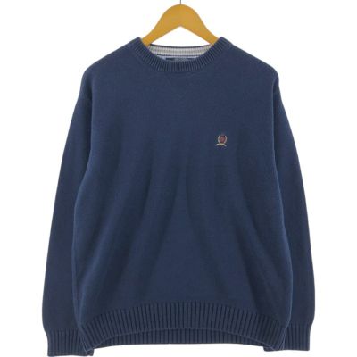 古着 トミーヒルフィガー TOMMY HILFIGER コットンニットセーター メンズL相当 /eaa472817 【中古】 【241219】
