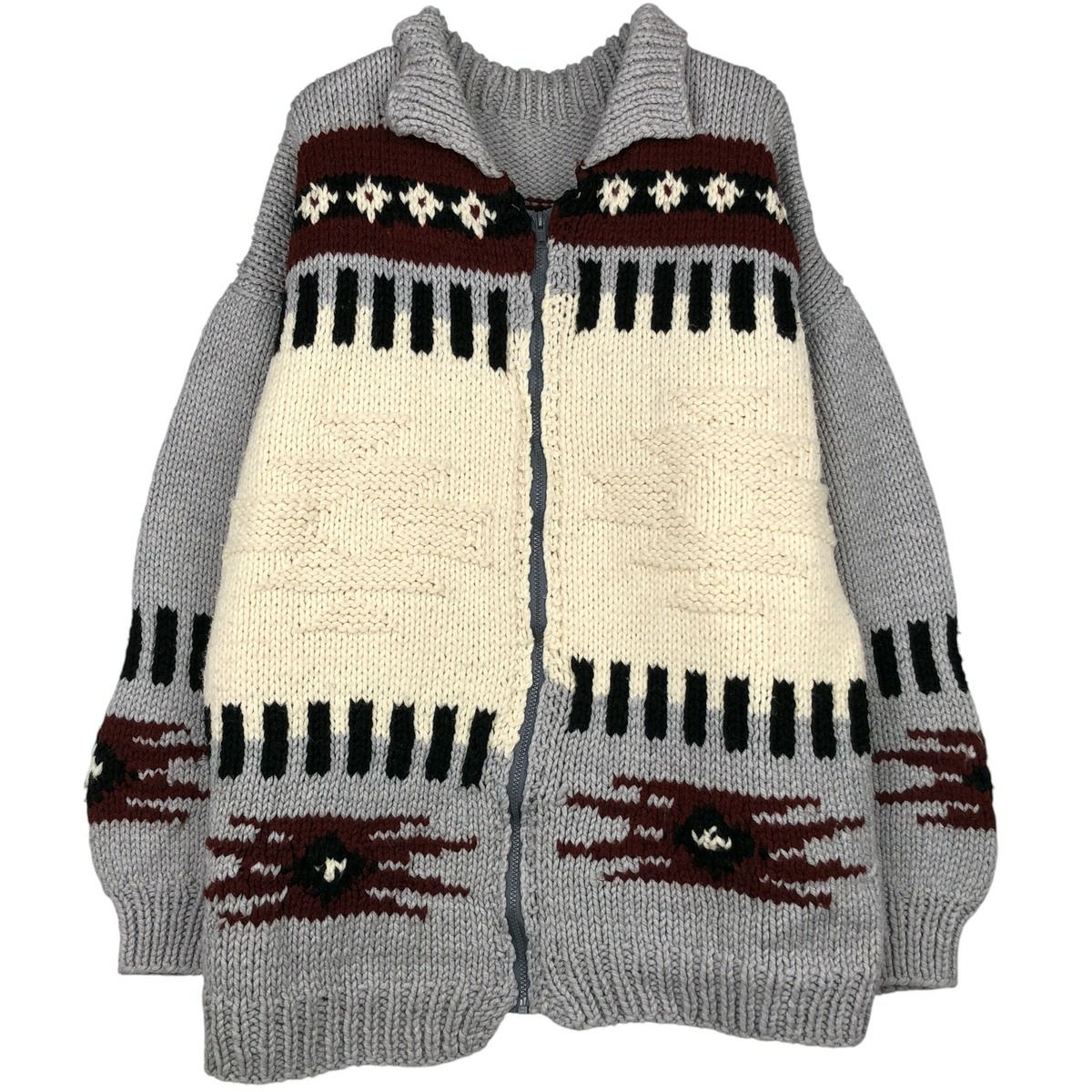 古着 ウールニットカーディガン レディースXL相当 /eaa597021 【中古  