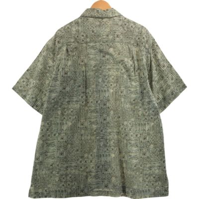 【ウールリッチ】（L）オープンカラーシャツ ヴィンテージ 予備ボタン付 アメカジ ウールリッチ】（L）オープンカラーシャツ ヴィンテージ 予備