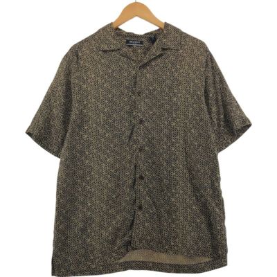 古着 Trust 半袖 オープンカラー リネン×レーヨンシャツ