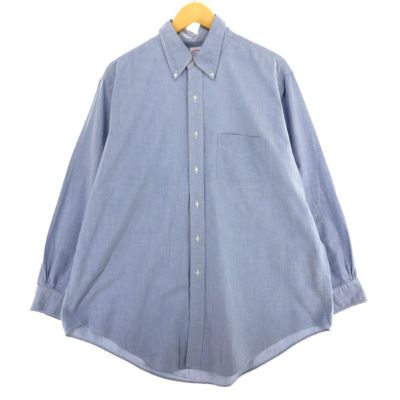 【新品・未着用】ブルックス ブラザーズ 半袖ボタンダウンシャツ（ライトブルー） 古着 ブルックスブラザーズ Brooks Brothers MAKERS 半袖 ボタン