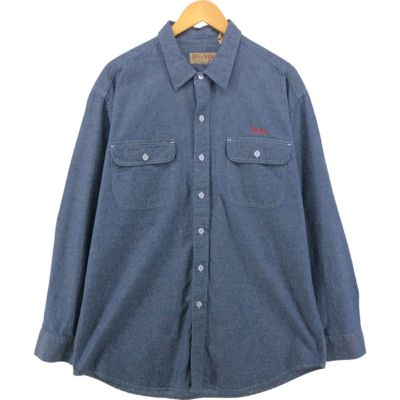 古着 80～90年代 ビッグマック BIG MAC 長袖 ワークシャツ メンズL相当 ヴィンテージ /eaa560824 【中古】 【250621】