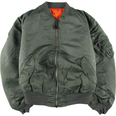 USA製 ALPHA アルファ MA-1 フライトジャケット ビンテージ 古着 80～90年代 アルファ ALPHA MA-1タイプ 中綿入り ミリタリー