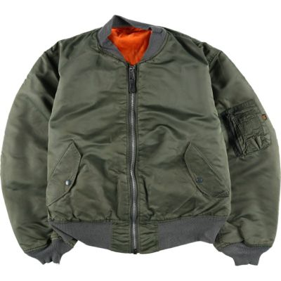 古着 90年代 民間品 アルファ ALPHA MA-1タイプ 中綿入り ミリタリー
