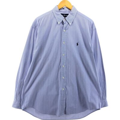 古着 ラルフローレン Ralph Lauren BLAKE 長袖 ボタンダウンストライプシャツ メンズL相当 /eaa508429 【中古】 【241220】
