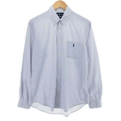 古着 ラルフローレン Ralph Lauren CUSTOM FIT 長袖 ボタンダウンチェックシャツ メンズM /eaa461325 【中古】 【240622】 ss2503_30
