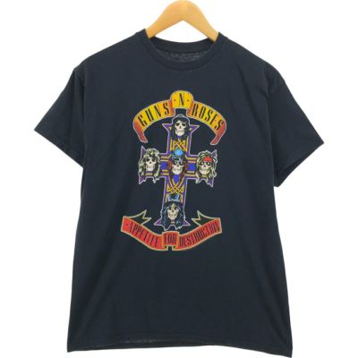 古着 GUNS N ROSES ガンズアンドローゼズ ドクロ柄 スカル柄