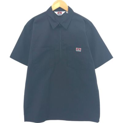 古着 80年代 ベンデイビス BEN DAVIS ハーフジップ 半袖 ワーク