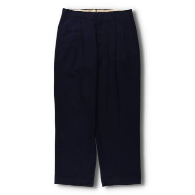 希少 90s 2タックワイドスラックス サマーウール とろみ
