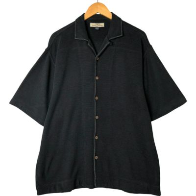 ✨オープンカラー&ボックスシルエット✨トミーバハマ★半袖シャツ★XL★シルク 古着 トミーバハマ Tommy Bahama 半袖 オープンカラー シルク