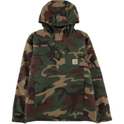 古着 カーハート Carhartt NIMBUS PULLOVER 迷彩柄 ウッドランドカモ
