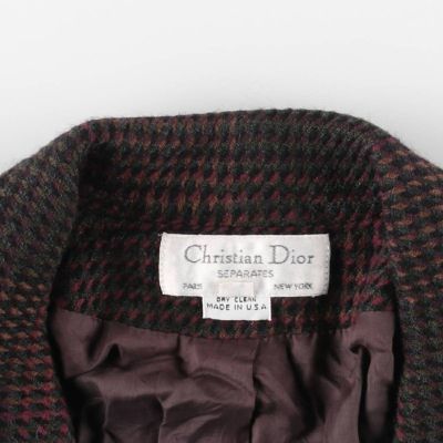 古着 クリスチャンディオール Christian Dior SEPARATES チェック柄
