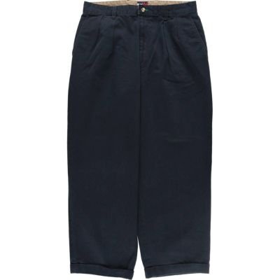 古着 90年代 トミーヒルフィガー TOMMY HILFIGER ツータック チノパンツ メンズw32相当 ヴィンテージ /eaa509515 【中古】 【241221】