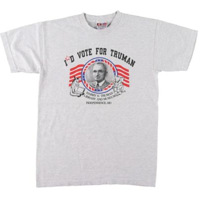 古着 90年代~ BAYSIDE HARRY S.TRUMAN トルーマン 偉人Tシャツ USA製 メンズM ヴィンテージ /eaa465334 【中古】 【240628】