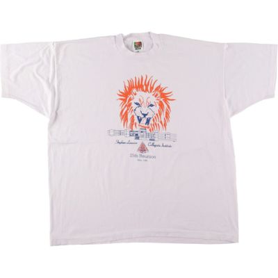 古着 フルーツオブザルーム FRUIT OF THE LOOM カレッジTシャツ USA製 メンズXXL ヴィンテージ /eaa465316 【中古】 【240628】