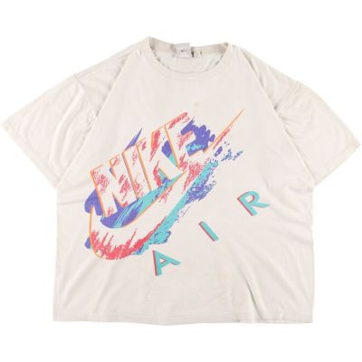 古着 80年代 ナイキ NIKE 紺タグ ショート丈 ロゴプリントTシャツ