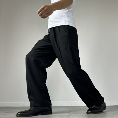 古着 JONES NEW YORK ツータック リネンパンツ スラックス