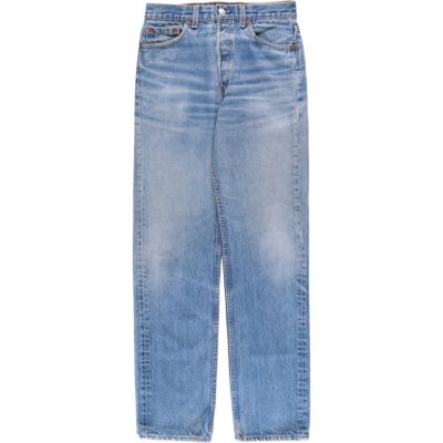 5T4142 Levi's デニムパンツ　ジーンズ　ストレート　古着 古着 90s USA製 Levi's 501-0134 アイスブルー デニム パンツ