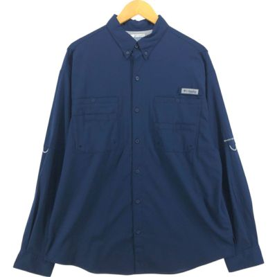 古着 コロンビア Columbia PFG ボタンダウン 長袖 フィッシング